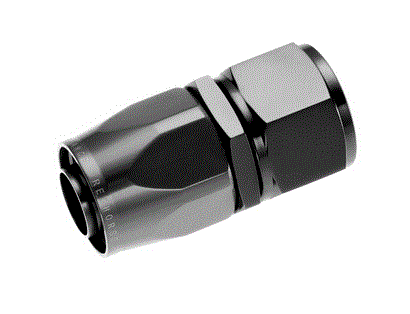-10AN Swivel Seal Straight Hose End - Black -10AN Swivel Seal Straight Hose End - Black