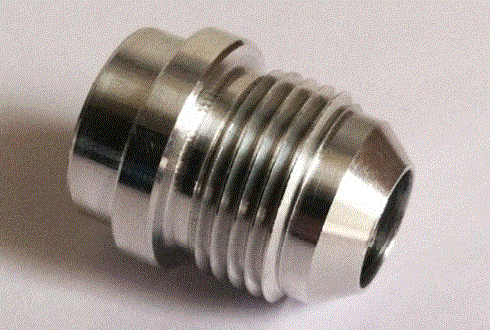 -6 AN Aluminum weld-on fitting -6 AN Aluminum weld-on fitting