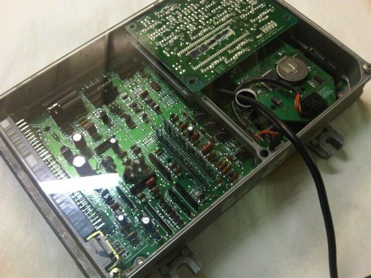 Clear Large OBD1 ECU Cover with cable access port Clear Large OBD1 ECU Cover with cable access port